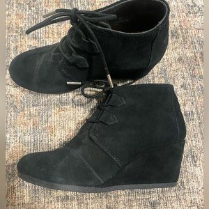 Tom’s Suede Wedge Bootie